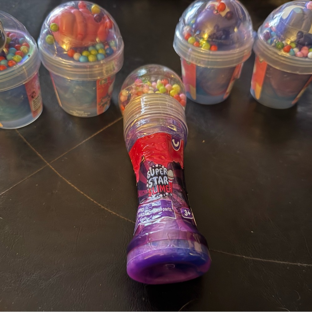Slime Toy with Colorful Foam Beads - Purple - Picture 6 of 7